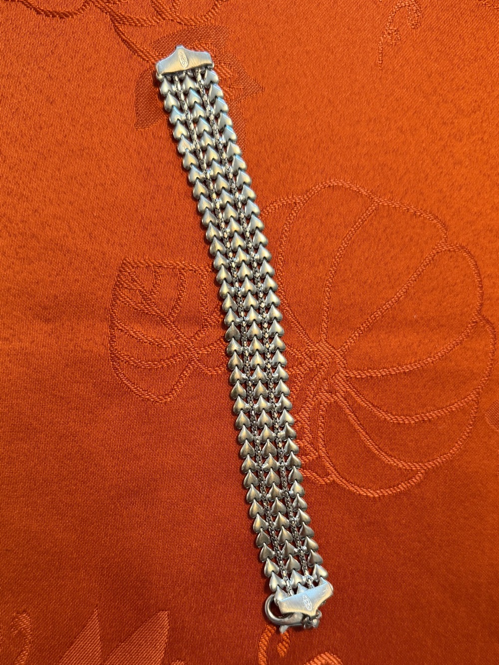 Ross-Simons Silver-Tone Multi-Strand Chevron Bracelet